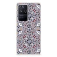 Xiaomi Poco F4 TPU Siliconen Hoesje Flower Tiles - thumbnail