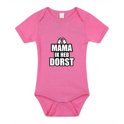 Mama ik heb dorst cadeau baby rompertje roze meisjes