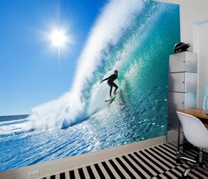 Vlies fotobehang Surfen in de oceaan