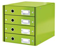 Ladenbox Leitz WOW Click & Store 4 laden groen