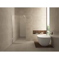 Inloopdouche Wiesbaden Less | 80x200 cm | Spiegelrook- naar helderglas | Mat wit beslag