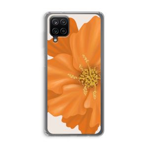 Orange Ellila flower: Samsung Galaxy A12 Transparant Hoesje
