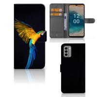 Nokia G22 | Telefoonhoesje | Met pasjeshouder | Papegaai