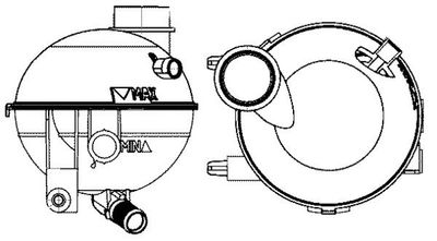 Expansietank, koelvloeistof CRT14000S