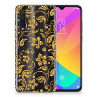 Xiaomi Mi 9 Lite | TPU Case | Gouden Bloemen