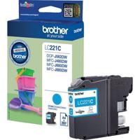 Brother LC221CBP inktcartridge 1 stuk(s) Origineel Normaal rendement Cyaan