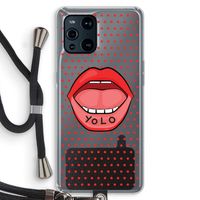 Yolo Denise: Oppo Find X3 Transparant Hoesje met koord