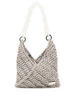 0711 mini sac à main Lilo à design tressé - Gris