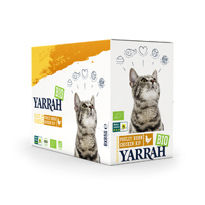 Yarrah bio kattenvoer pouch filets in saus kip 14x85gr