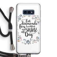 Diamonds: Samsung Galaxy S10e Transparant Hoesje met koord