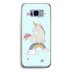 Regenboog eenhoorn: Samsung Galaxy S8 Plus Transparant Hoesje