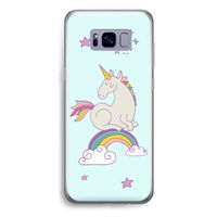 Regenboog eenhoorn: Samsung Galaxy S8 Plus Transparant Hoesje