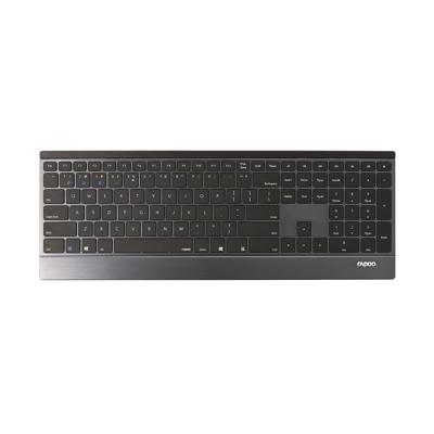 Rapoo 9500M Multi-mode Wireless Ultra-slim Toetsenbord Toetsenbord Zwart