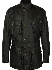 Belstaff veste ceinturée cirée - Vert