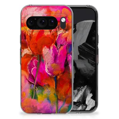 Smartphone hoesje Google Pixel 9 Pro XL Tulips Smartphone hoesje Google Pixel 9 Pro XL Tulips