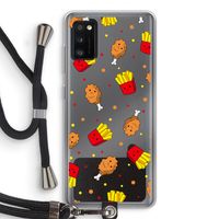 Chicken 'n Fries: Samsung Galaxy A41 Transparant Hoesje met koord
