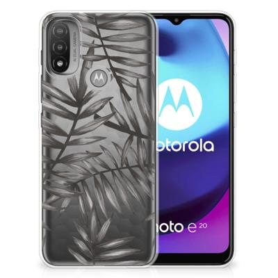 Motorola Moto E20 | E40 | TPU Case | Leaves Grey Motorola Moto E20 | E40 | TPU Case | Leaves Grey