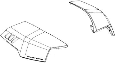 GIVI V58, Covers voor koffers op de moto, paar grijze bovenschaal
