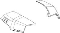 GIVI V58, Covers voor koffers op de moto, paar grijze bovenschaal GIVI V58, Covers voor koffers op de moto, paar grijze bovenschaal