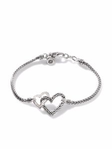 John Hardy bracelet Classic Chain Manah orné de diamants - Argent