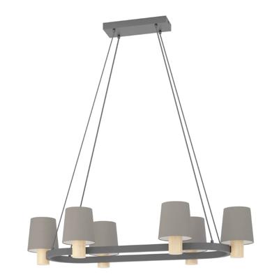 Eglo HanglampEdale 108x51 cm - met bruine kapjes - 43782