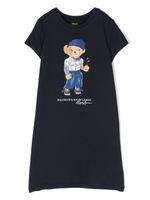 Ralph Lauren Kids robe à imprimé Polo Bear - Bleu