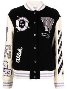 Off-White veste teddy Bling Patches - Noir