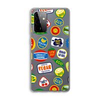 Fruitsticker: Samsung Galaxy A72 Transparant Hoesje