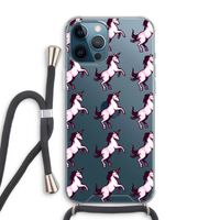 Musketon Unicorn: iPhone 12 Pro Max Transparant Hoesje met koord