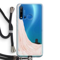 Peach bath: Huawei P20 Lite (2019) Transparant Hoesje met koord