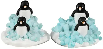 Lemax candy penguin colony, set of 2 kerstdorp figuur type 3 Sugar &apos;N&apos; Spice 2023
