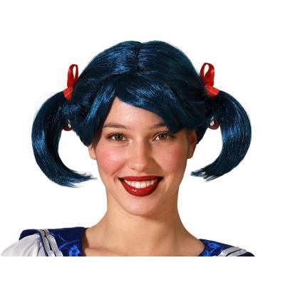 Pruik Blauw
