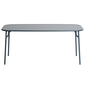 Petite Friture Week-end tuintafel 180x85 met dicht blad Grey Blue