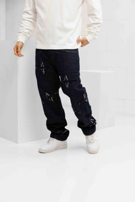 Project x Paris Star Regular Fit Jeans Heren Donkerblauw - Maat L - Kleur: Lichtblauw | Soccerfanshop