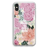 Kindness matters: iPhone XS Transparant Hoesje