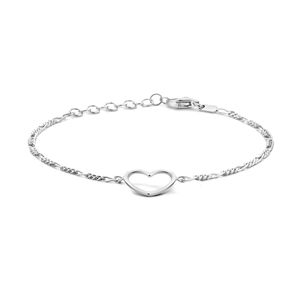 Armband Hartje Zilver 1,9 mm 19 cm