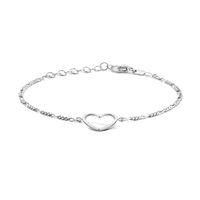 Armband Hartje Zilver 1,9 mm 19 cm