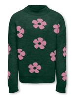 Kids ONLY winter sweater meisjes - groen - KogNaja - regular fit, gebreid