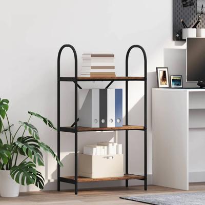 Boekenkast Oud hout 60 x 30 x 109 cm Bewerkt hout