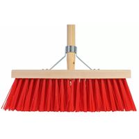 Buitenbezem - FSC hout - nylon - 35 cm - 25 mm bezemsteel - 130 cm - thumbnail