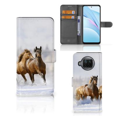 Xiaomi Mi 10T Lite | Telefoonhoesje | Met pasjeshouder | Paarden