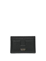 TOM FORD porte-cartes en cuir à logo imprimé - Noir