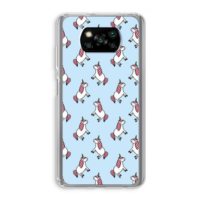 Eenhoorns overal: Xiaomi Poco X3 Pro Transparant Hoesje