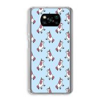 Eenhoorns overal: Xiaomi Poco X3 Pro Transparant Hoesje