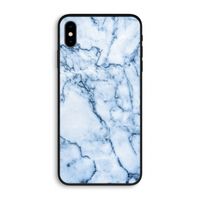 Blauw marmer: iPhone XS Max Biologisch afbreekbaar hoesje