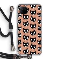 Kat: Huawei P40 Lite Transparant Hoesje met koord