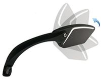 Mirage Spiegel links e-bike multi-angle stuurbev. zwart