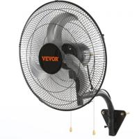 VEVOR wandventilator, 17,5" wandventilator 4000 CFM 3 snelheden residentiële en commerciële ventilator voor het koelen van magazijnen, kassen, werkplaatsen, patio's en kelders, zwart