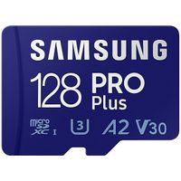 Samsung PRO Plus 128GB (2023) microSDXC + SD Adapter Micro SD-kaart Blauw