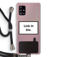 Link in bio: Samsung Galaxy A51 5G Transparant Hoesje met koord